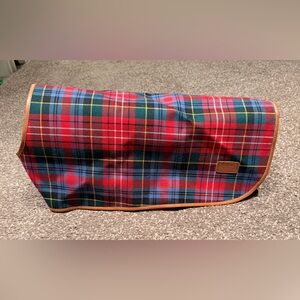NWOT Vintage Coach Tartan Plaid dog coat Lg